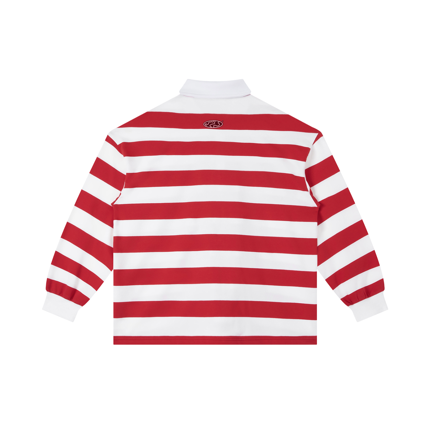Stripe Polo Shirt Red and White