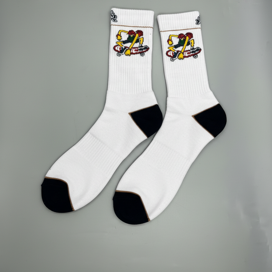 White Skate Socks