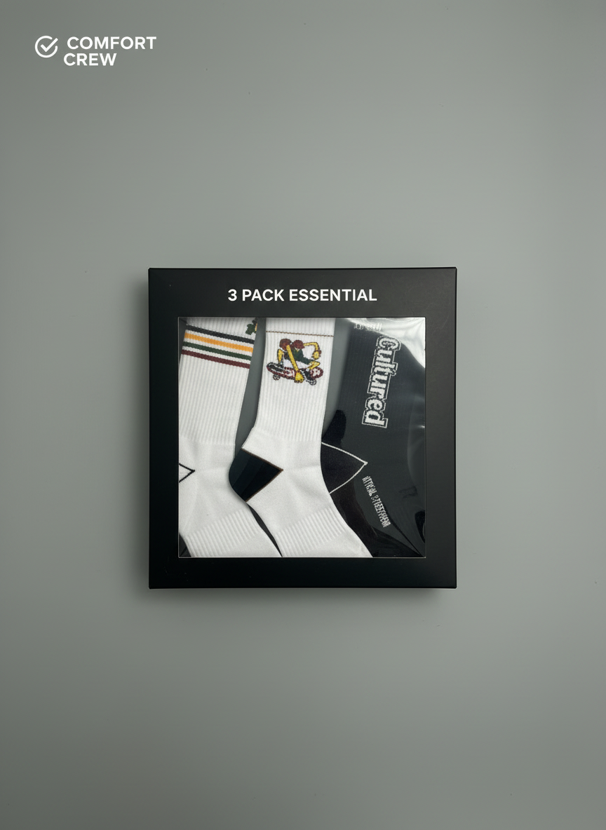 3 Pack Culture Essential Socks